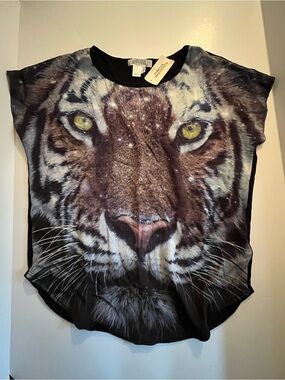 NWT Forever 21 - Tiger Face Top - Size S